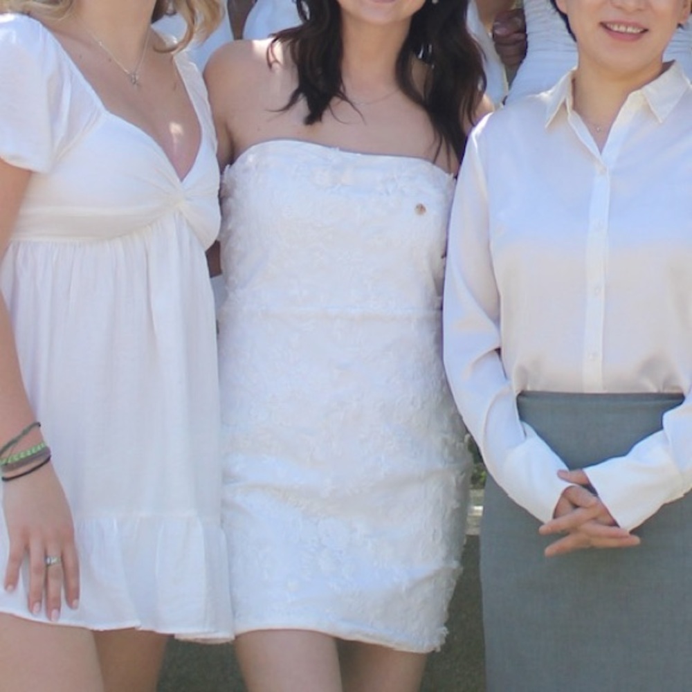 lace strapless minidress - Picture 3 of 4